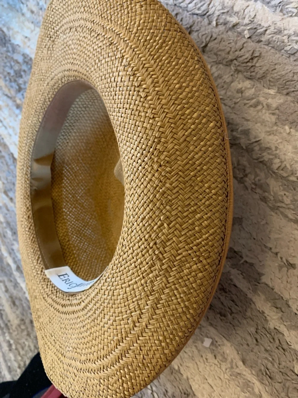 Eric Javits Natural Straw Raffia Sun Hat with Ribbon Band - Picture 12 of 15